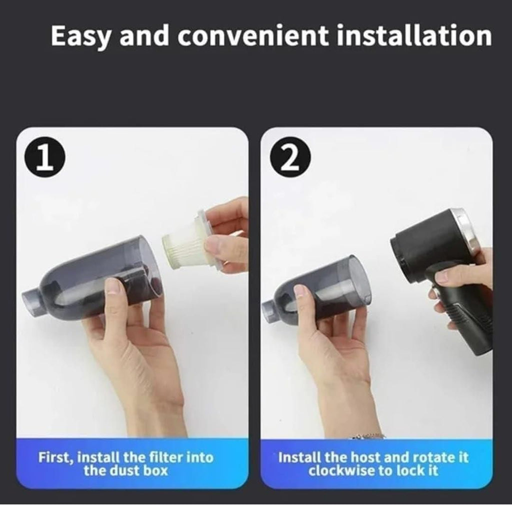 Step-by-step installation guide for a device with text indicating easy and convenient installation.