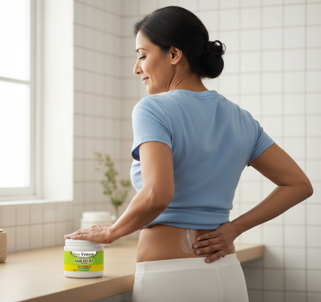 Bee Venom Joint and Bone Therapy Cream Lower Back Application - Corrected